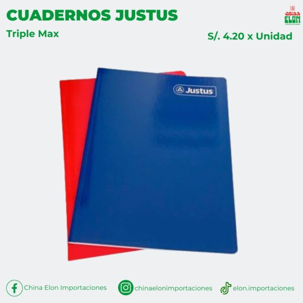 Cuaderno triple max