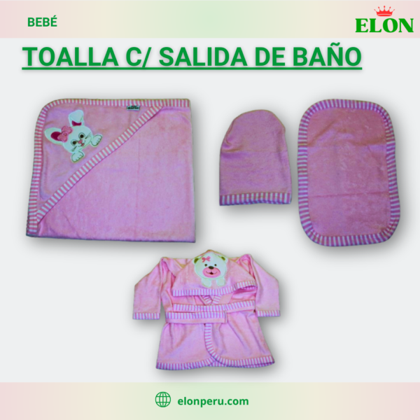 Toalla con Salida de baño para bebé