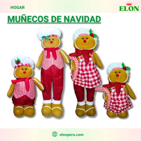 Muñeco Patilargo Navideño