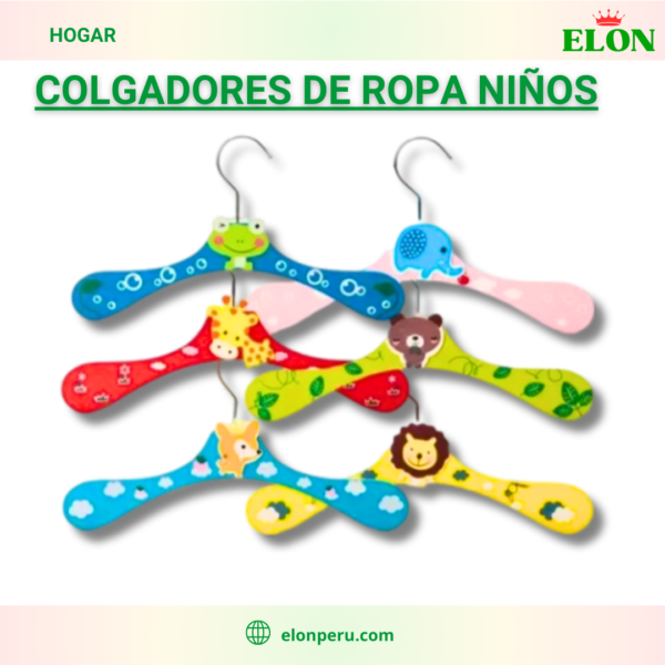 Colgadores de ropa niños