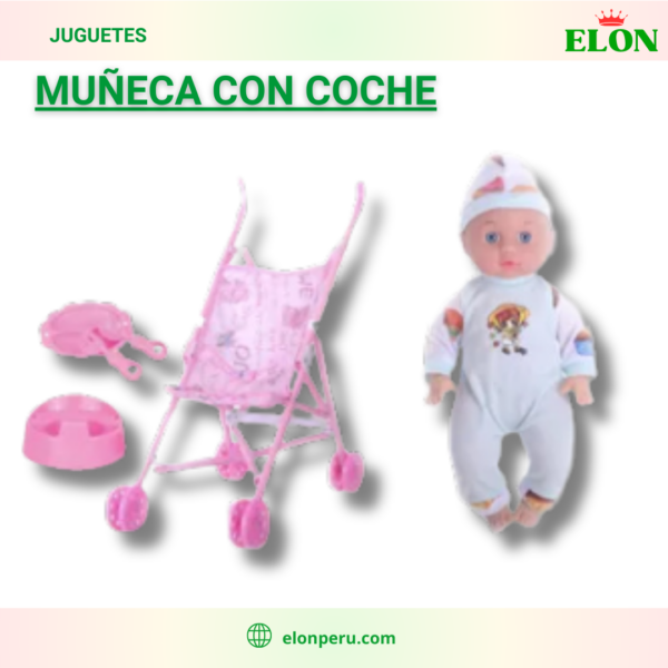 Muñeca con coche