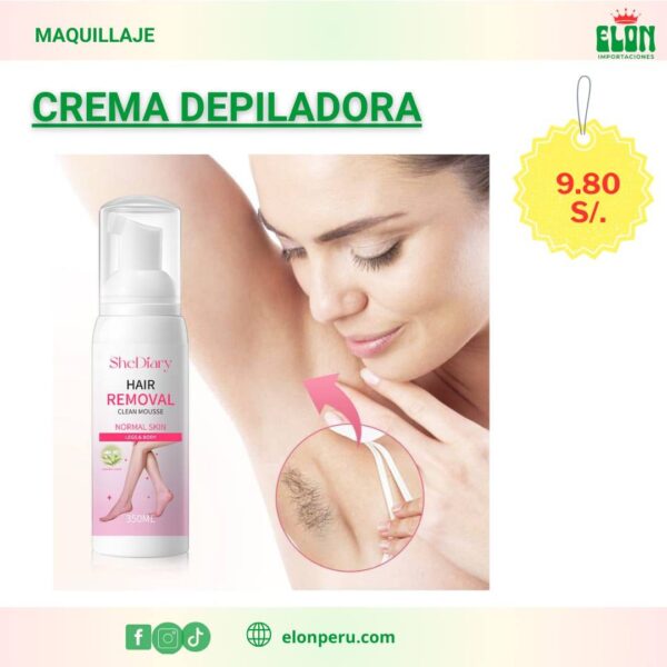 Crema depiladora